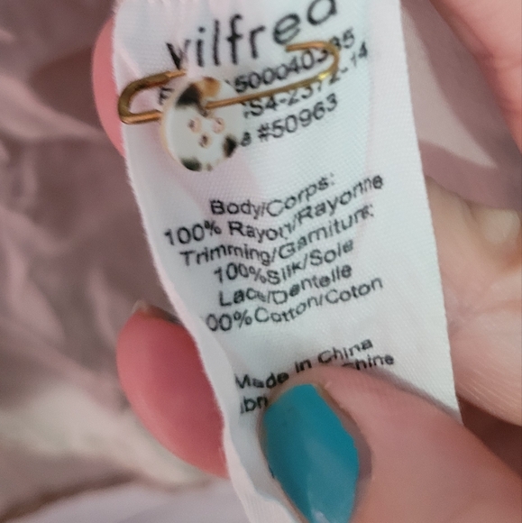 Nwot Wilfred Tank Blouse With Lace And Embroidery 🪡 Detailing Sz M - Picture 6 of 9